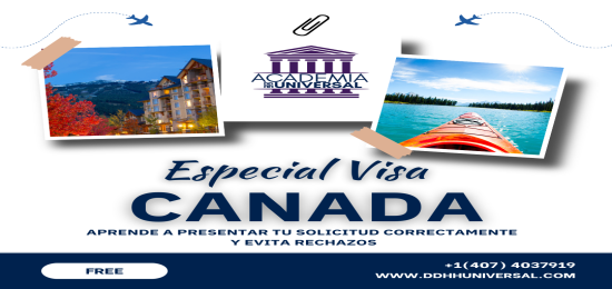 Especial Visa de Turismo a Canadá